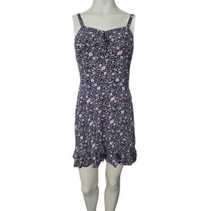 Floral Spagetti Strap Juniors Dress Size Large